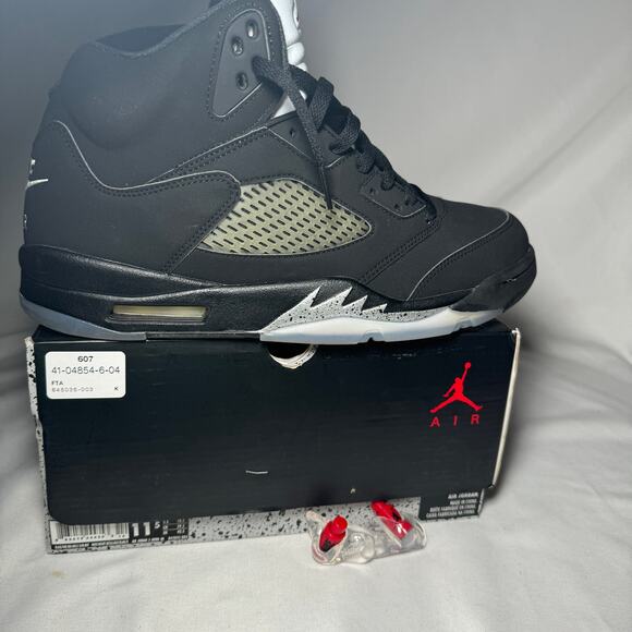 Size 11.5 - Nike Air Jordan 5 Retro OG Black Metallic 2016 Men's Shoes